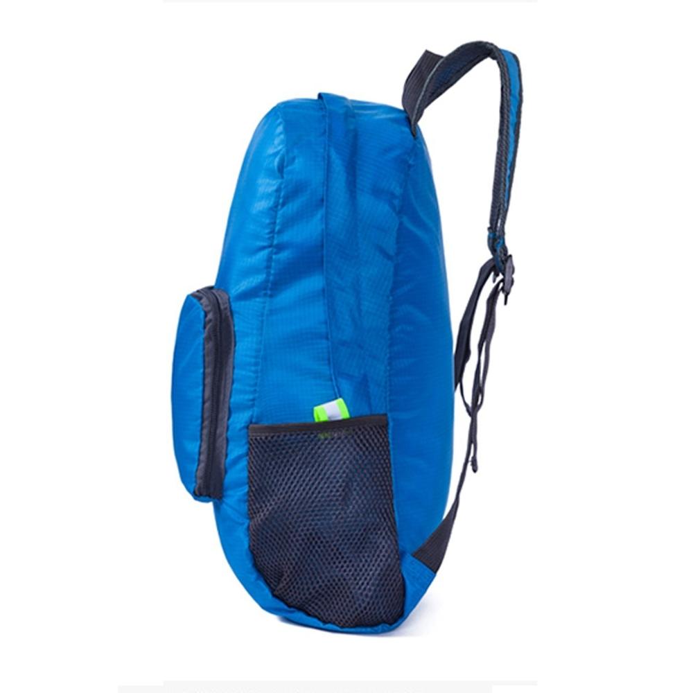 Tragbare draussen Wasserdicht Reisen Schulter Rucksäcke Falten Nylon Camping Wandern Radfahren Sport Tasche