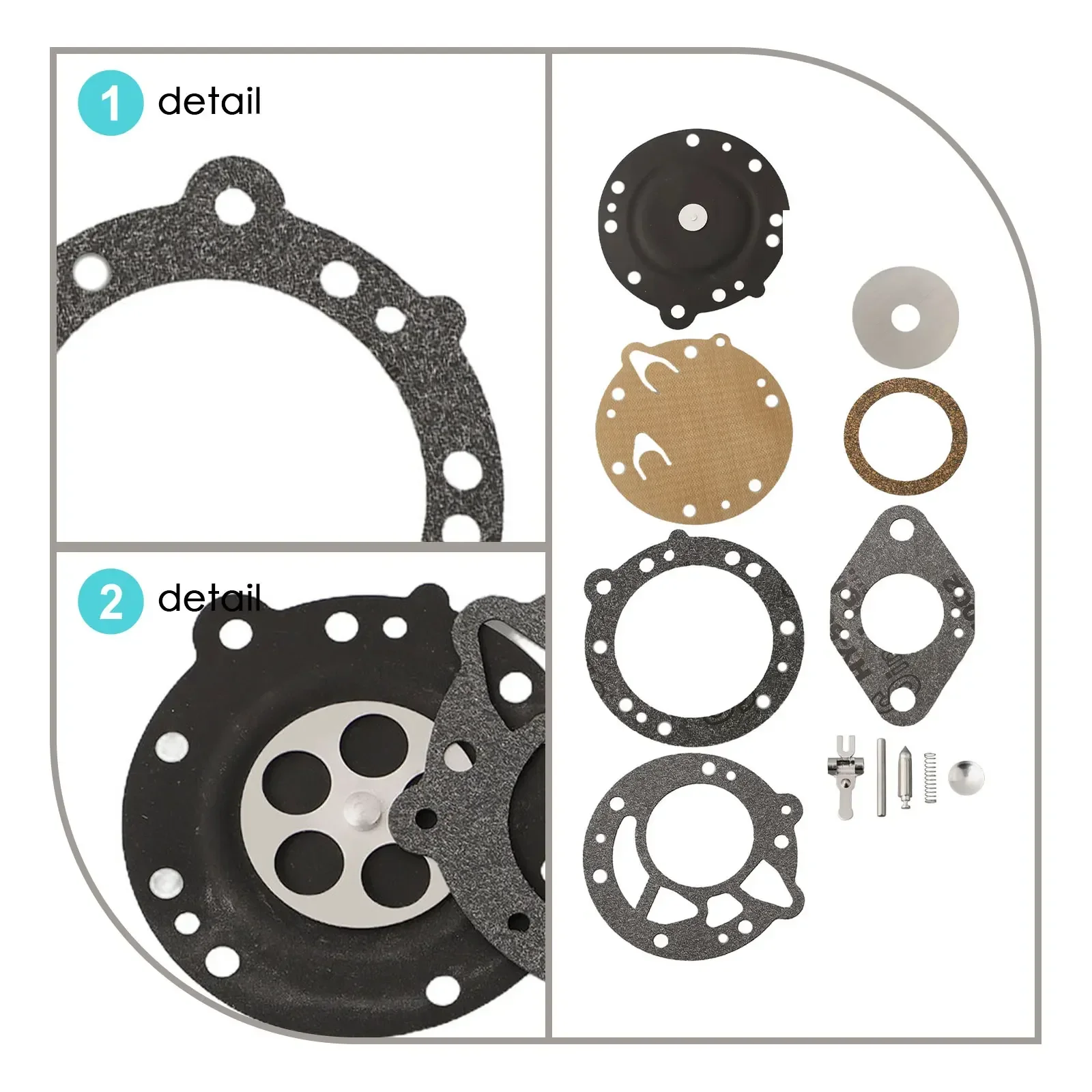 Kit de reconstruction de carburateur pour STIHL 08 070 090 TS350 TS360 TILLOTSON RK-83HL, tronçonneuse en caoutchouc, diaphragme de dosage de carburateur