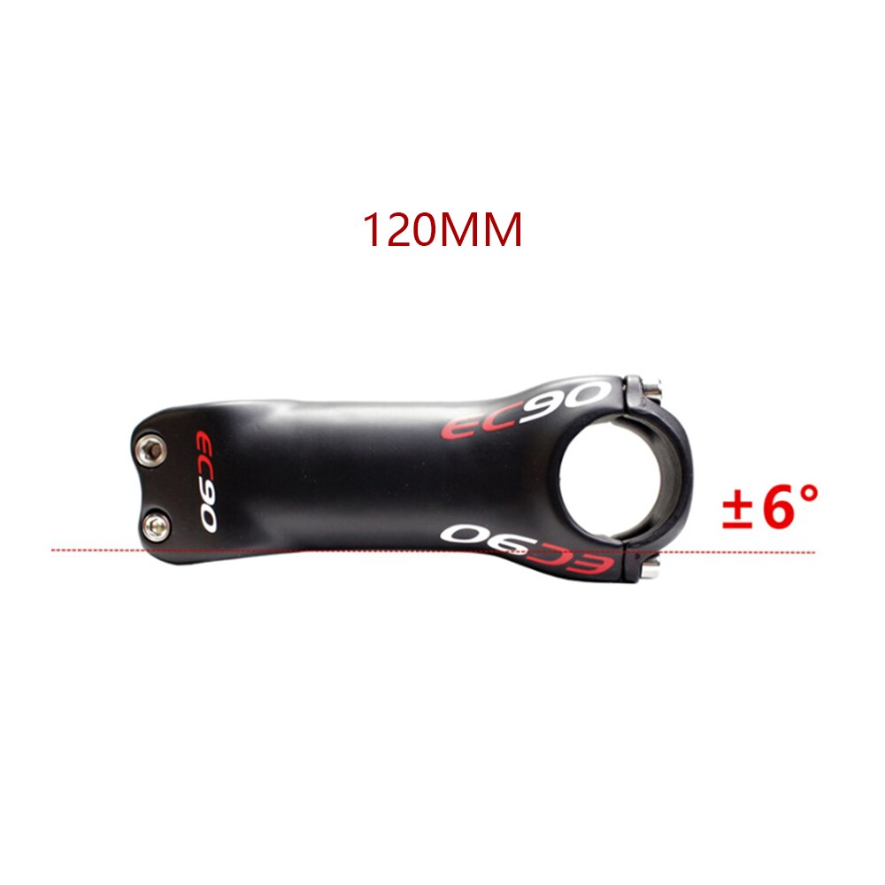 EC90 full carbon fiber bike pole road bike pole mountain bike pole 28.6-31.8MM 6°17°stem carbon fiber stem: 6 degrees 120 mm