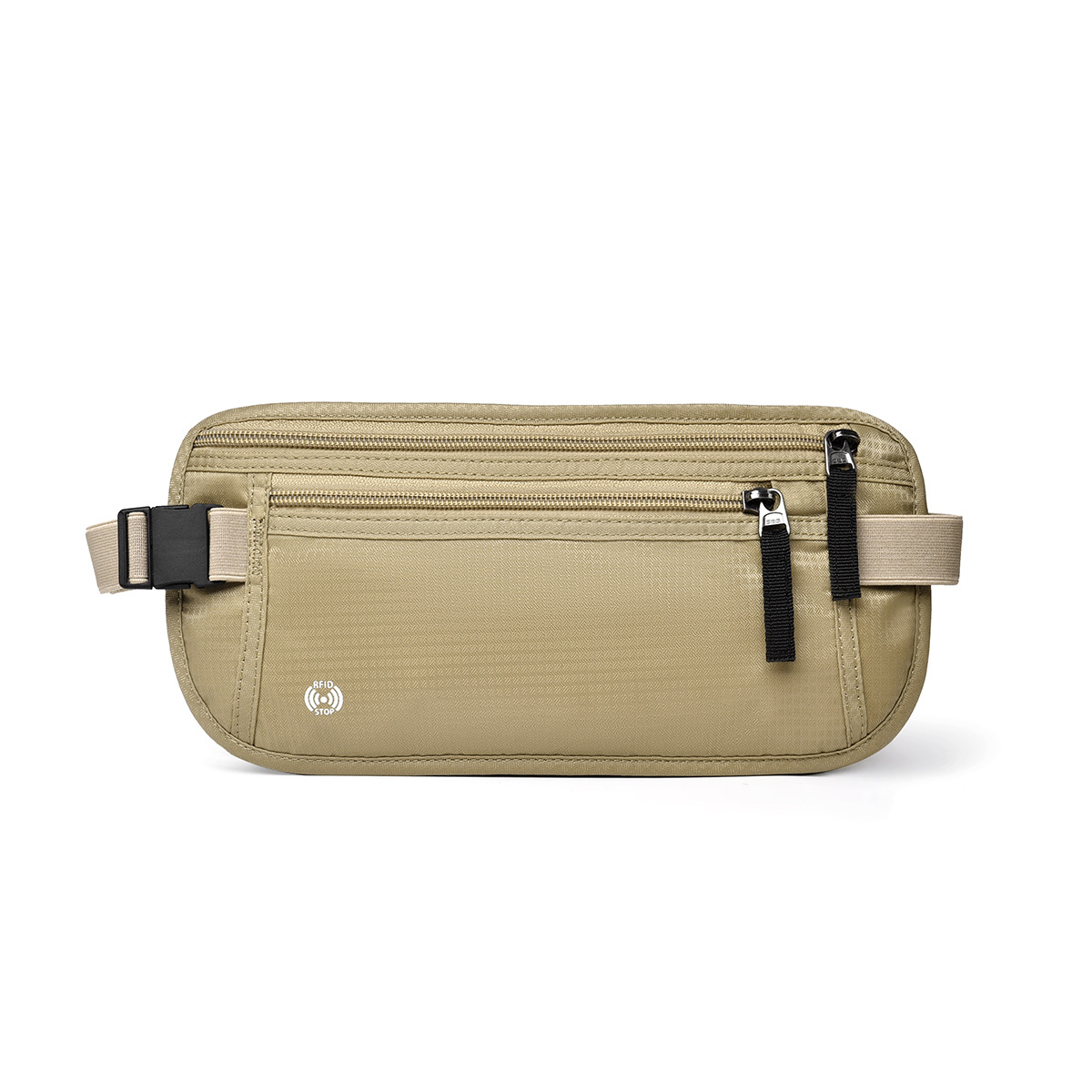 Unsichtbare Reise-Hüfttasche für Reisepass, Geld, Gürteltasche, versteckte Sicherheitsbrieftasche, draussen-Sport, Joggen, Brusttasche, Hüfttasche: grau