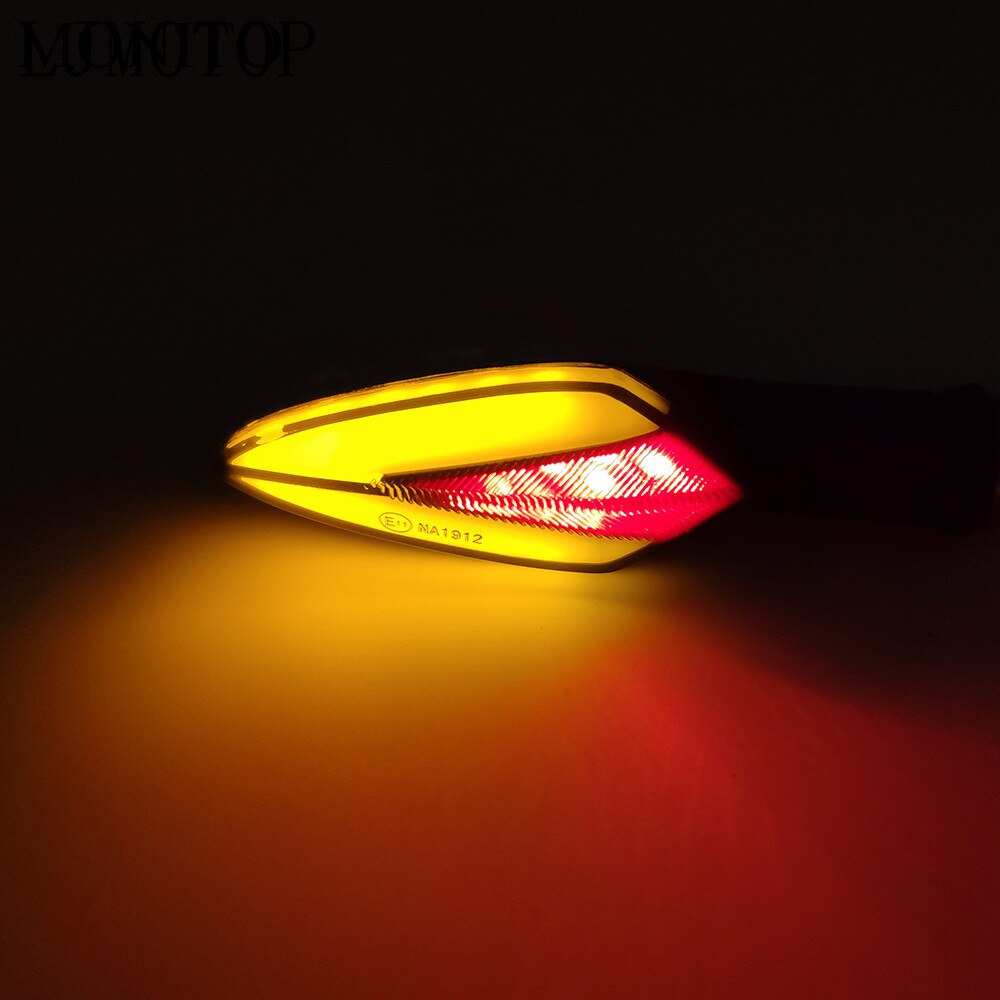 For Suzuki GS X 600 1100F 550M Katana GSX 550 250 TL1000S Motorcycle LED Universal Flowing Blinker Light Waterproof Turn Signals