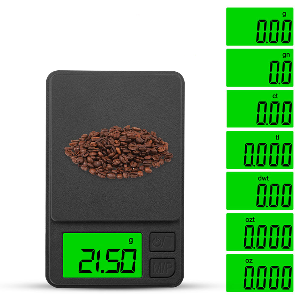 Báscula electrónica precisa de 500g x 0,01g para joyería, báscula de precisión, función de calibración portátil, herramienta de cocina con pantalla Ultra clara