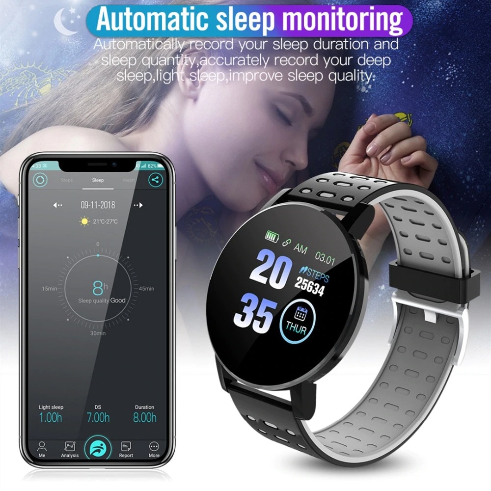 Bluetooth Smart Horloge Mannen Bloeddruk Smartwatch Vrouwen Horloge Sport Tracker Whatsapp Voor Android Ios Smart Klok