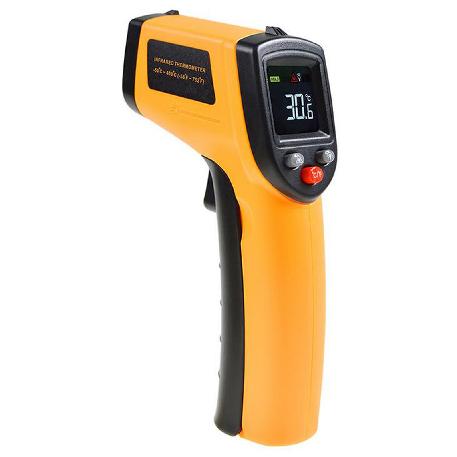 40# High-precision Infrared Thermodetector Detector High Precision Thermometer Kitchen HandHeld Oil Temperature Gun: Default Title
