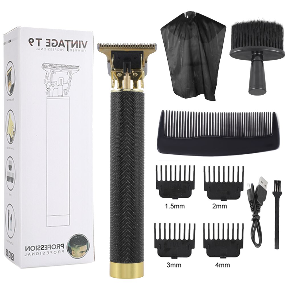 Electric Hair Clipper Barber Hair Cutting Machine Profession Baldheaded Hair Razor Cordless Men Beard Trimmer Shaver Hair Mower: Clipper Kit 6