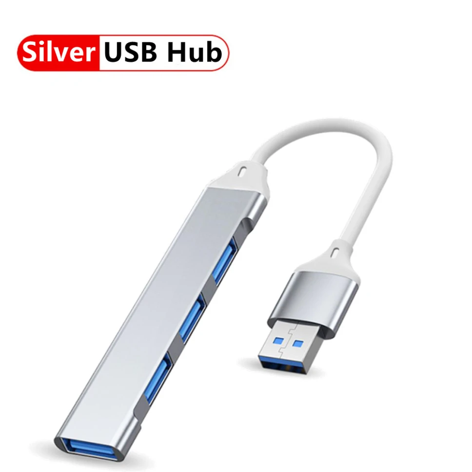 USB 3.0 Hub 4 Poort USB Uitbreiding Hub Hoge Snelheid Type-c Splitter 5Gbps Voor PC Laptops Accessoires Multiport HUB USB 3.0 2.0 Poort: orange