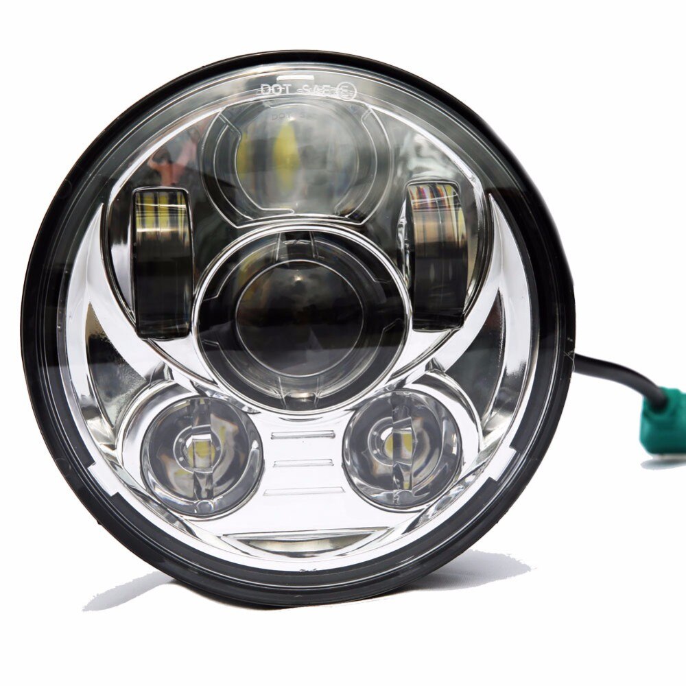 5.75 inch Projection LED Light Bulb Headlight 5 3/4" LED Head lamp For Harley Motorcycle: 02