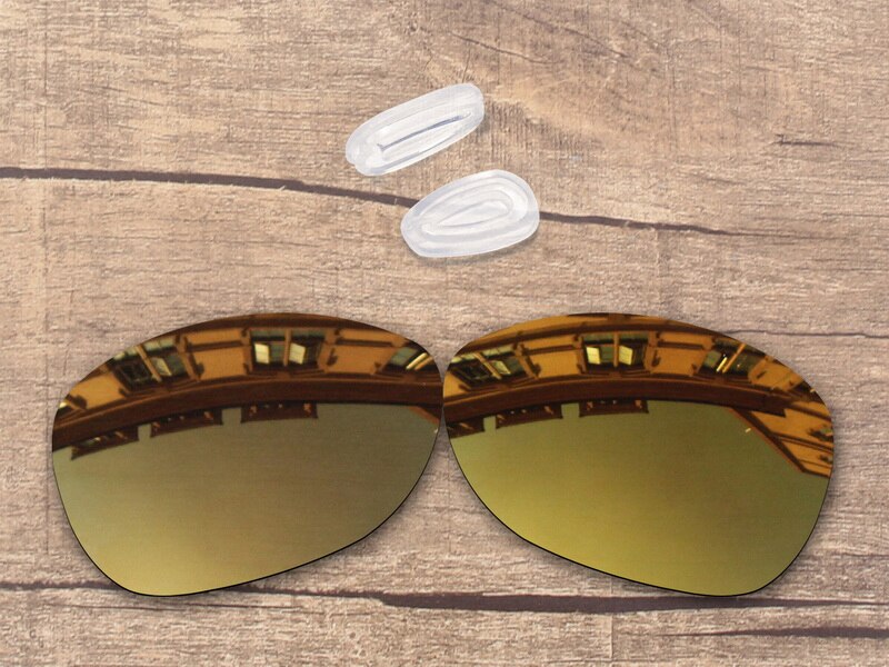 Vonxyz 20 + Scelte di Colore Occhiali Da Sole Polarizzati Lenti di Ricambio &amp; Naso Pastiglie per-Oakley Crosshair Nuovo 2012 OO4060 Telaio: Bronze Gold