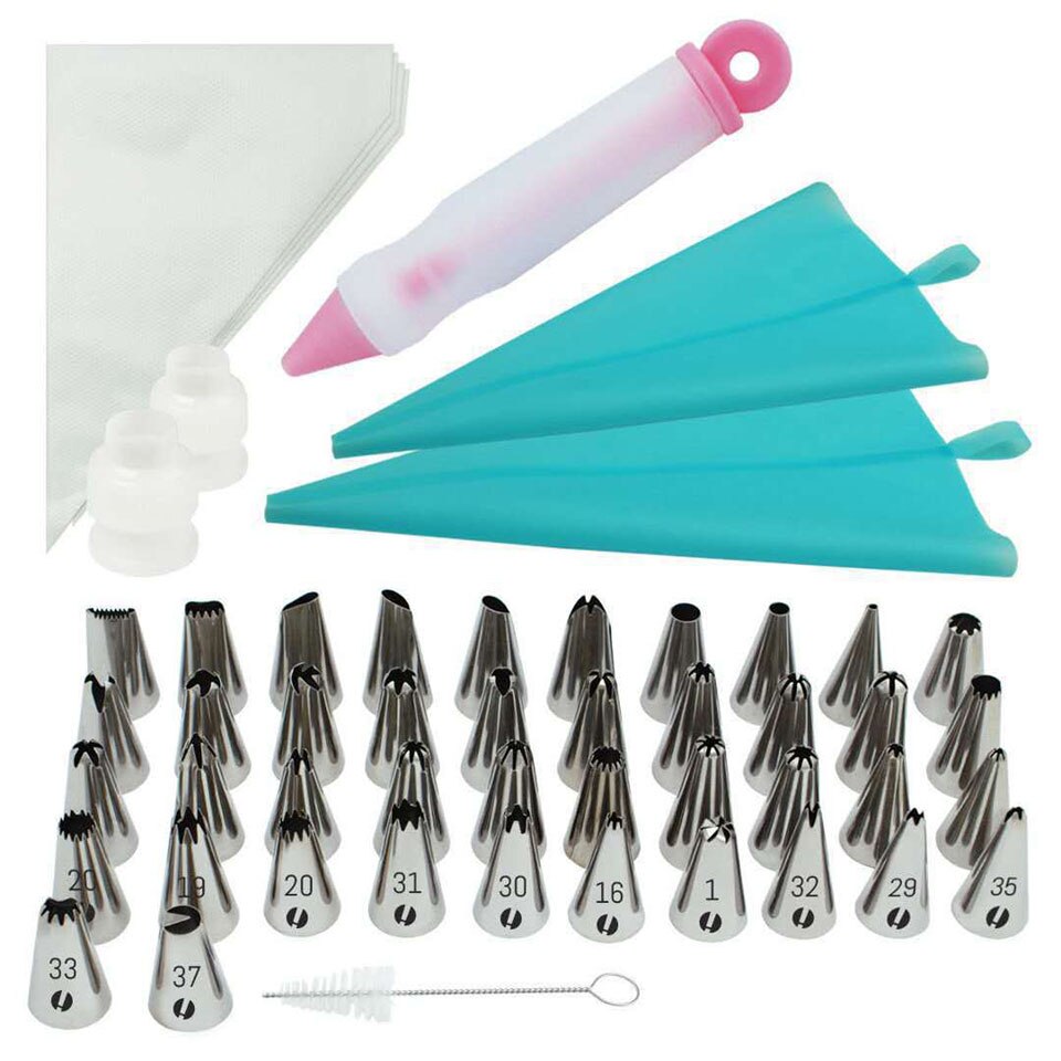 64 pçs bolo decoração kits suprimentos bolo decoração caneta dicas ferramentas de geada para assar cupcake cookie muffin utensílios de cozinha