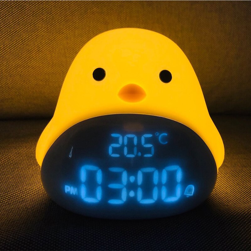 Tubeshine Time Bird Night Light Alarm Clock Timing Night Light Dual Alarm Clock with Snooze