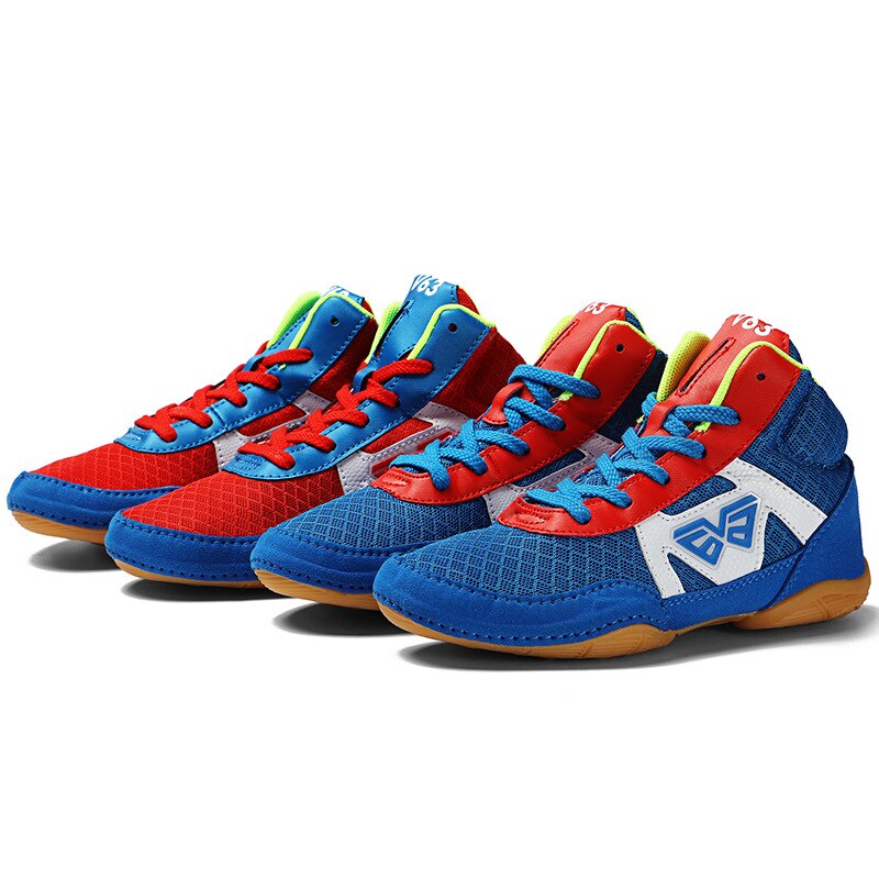 Children Students Wrestling Shoes Lightweight Non Slip Boxing Shoes Boys Girls Martial Art Training Boot D0879