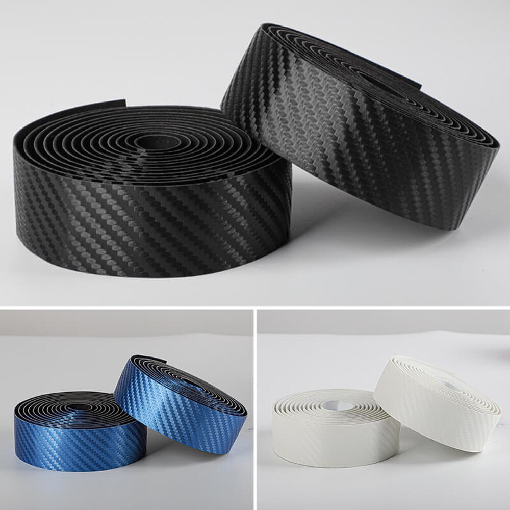 Kulfiber håndtag tape mønster eva pu tape praktisk stødsikker sejhed dæmpende anti-vibration bar tape bælte til landevejscykel