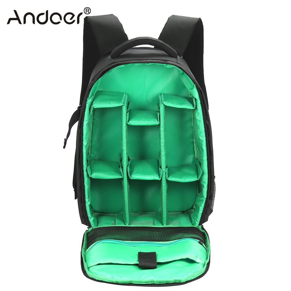 Andoer Outdoor Wear-resisting DSLR Camera Bag Video Backpack Water-resistant Multi-functional Breathable Photograph Camera Bags
