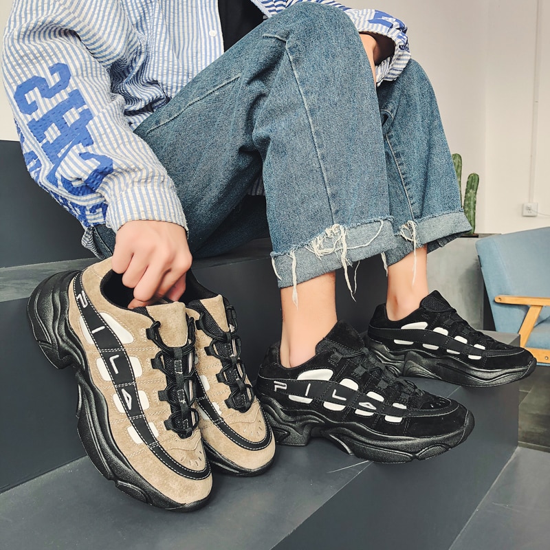 Elastisk sål sko til mænds jogging fritidssko herre åndbare sneakers zapatillas hombre scarpe uomo mænds sneakers