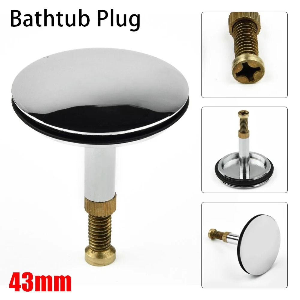 Bouchon de Vidange Pop Up en Laiton, Bouchon de Baignoire Réglable, Joint pio Uniquement, Filtre de Vidange, 43mm, 1 Pièce,