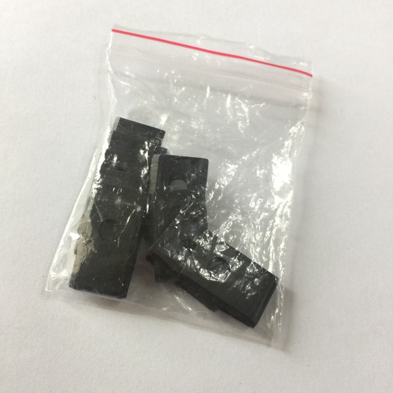 10 stk / taske malet sort mat pvc gulv vinyl svejsning rillede u knive 20 x 10mm rustfrit stål klinge slidset kniv hardware værktøj