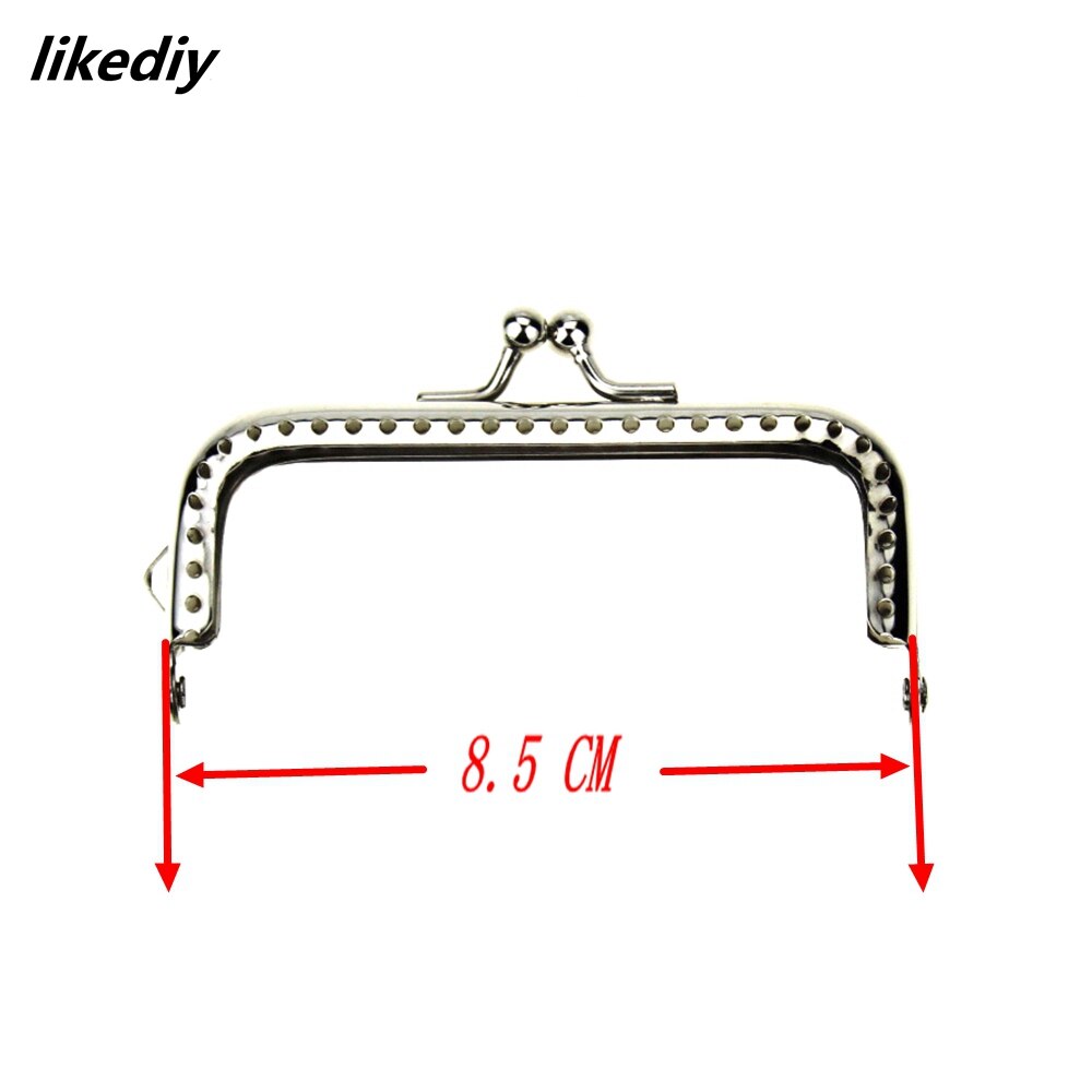 20 stks/partij Glanzend Zilver Basic Metalen Portemonnee Frame Kus Sluiting Lock DIY Tas Accessoires 8.5/10.5/12.5/15.5/18CM: Rose goud