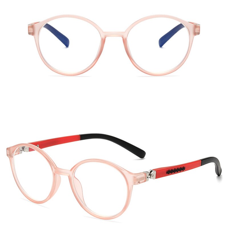 Anti-blåt lys børns briller læsebriller ultralette computergoggles brilleramme til kvinder: C5