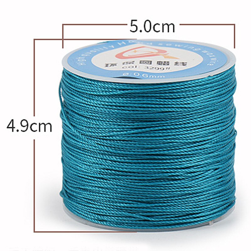 0.6mm tondo filo cerato filo di cera filo di cucitura filo per artigianato in pelle filo da cucito gioielli fai da te tariffa hilos para coser