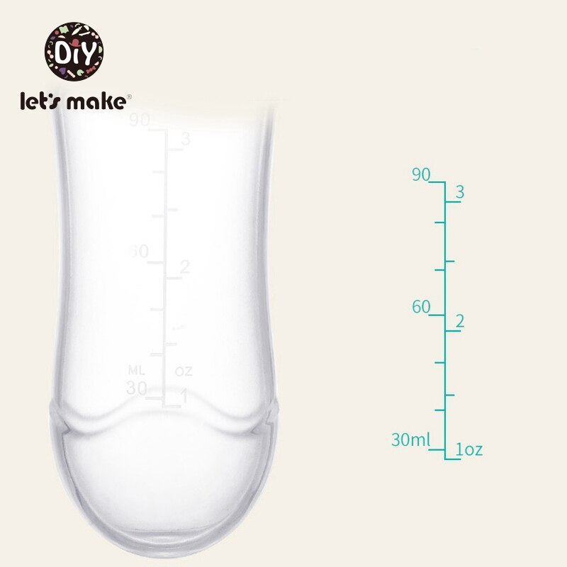 Lad & #39 ;s lave babytræning risske baby klem sutteflaske bordservice værktøj 90ml sikker fødevarekvalitet silikone børnestel