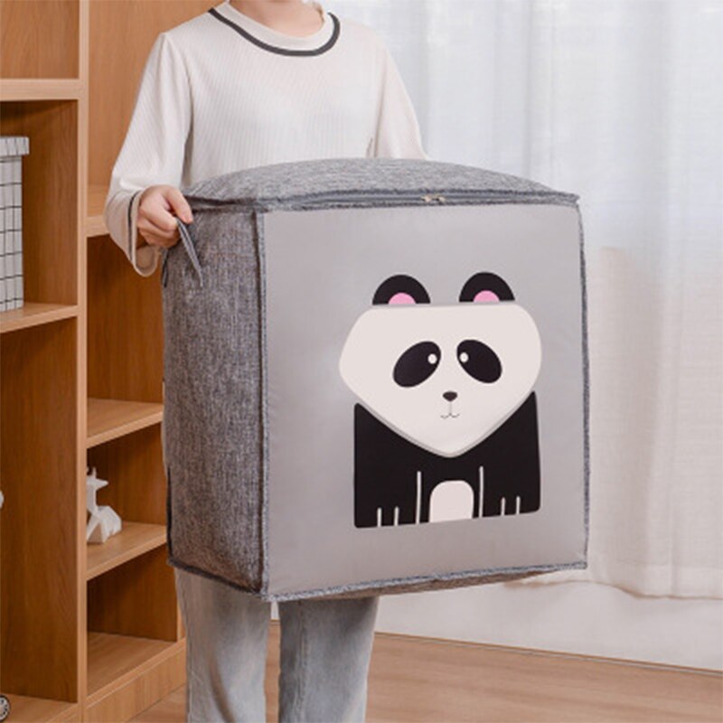 Dikker Upgrade Katoen Quilt Opbergtas Kleding Quilt Zak Wasmand Kleding Container