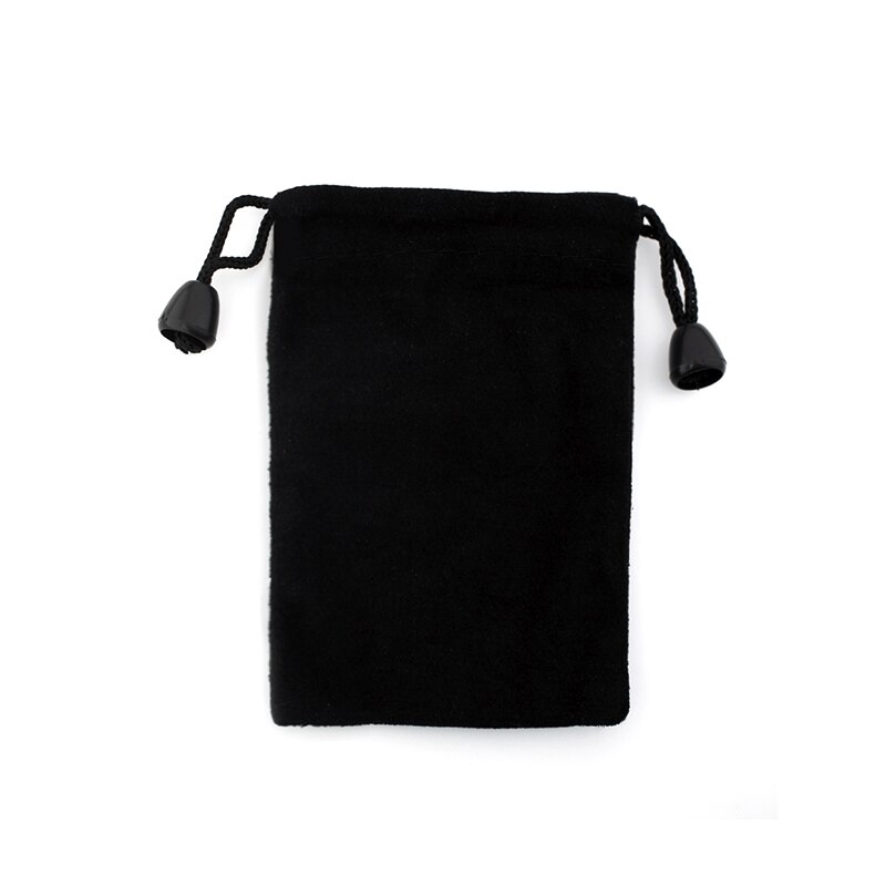 1pc mustaa väriä samettipussi korupakkaus sametti kiristysnyöri pussit korupussit näyttö ketjurengas pakkauspussit: Da140 7 x 9cm