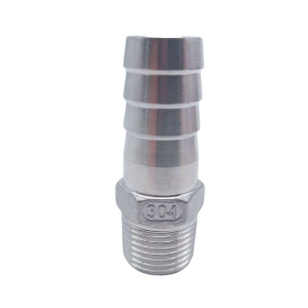 Tubo de 304 inoxidable conector macho 3/4 "19mm manguera ID 1/2" BSPT