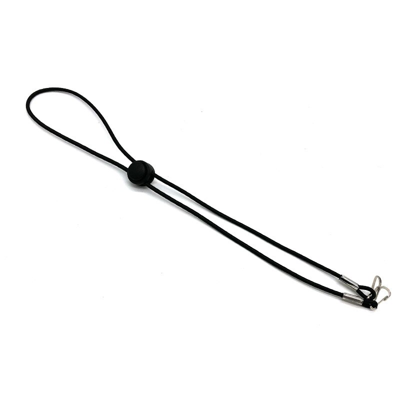 Personnalité couleur bonbon 2 en 1 masque suspendus corde lunettes chaîne Anti-perte anti-dérapant oreille suspendus corde deux crochets: B04 1pcs black