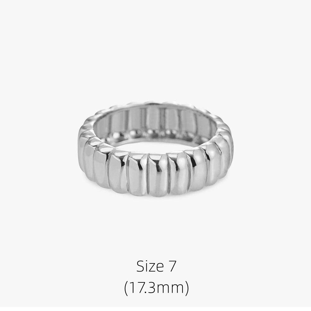 Anillos de boda de compromiso para mujer, joyería de apertura de Metal Emo con cara romántica Punk, de 2022 Ins,: D Size 7 Silver