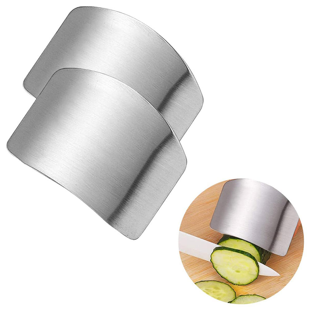 Finger Guard For Cutting Kitchen Tool Stainless Steel Finger Protector Adjustable Safe Slice Tool Cooking Gadgets