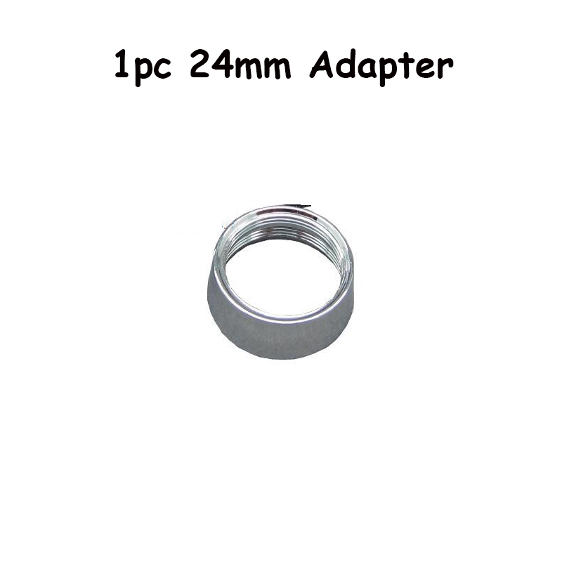 Accesorios de baño para cocina, grifo de ducha con brillo RGB de 3 colores, luz LED controlada por temperatura, cabezal de ducha de agua: A 24mm Adapter