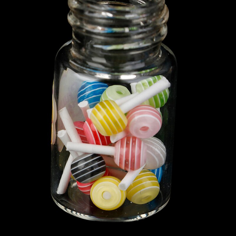 Mini lecca-lecca di zucchero da Dessert in miniatura 1:12 con custodia Candy