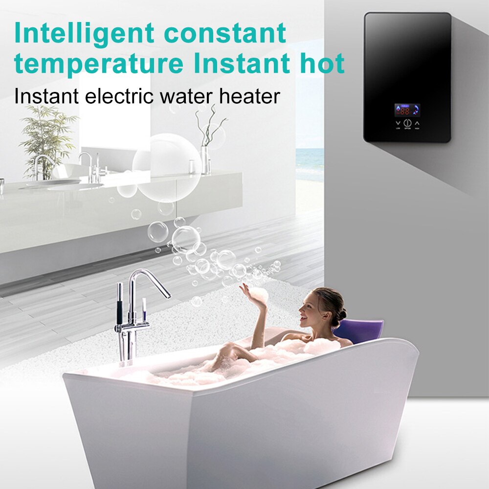 6500W Elektrische Boiler 220V Led Instant Tankless Boiler Intelligente Automatica Veilig Thermostaat Badkamer Douche