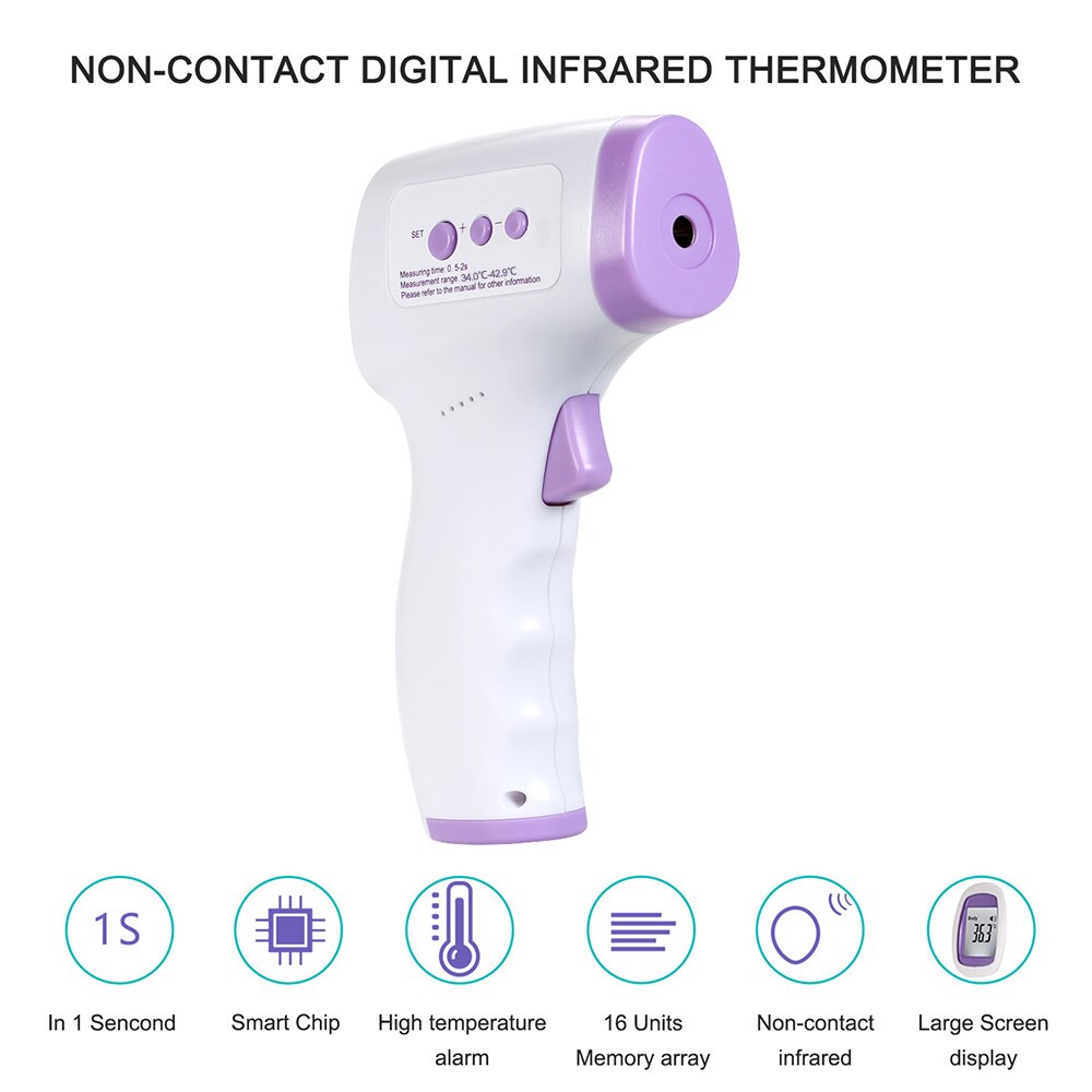 Professionele Digitale Non-Contact Infrarood Thermometer Temperatuur Meter Instrument Non-contact Ir Thermometer Termometro Digitale