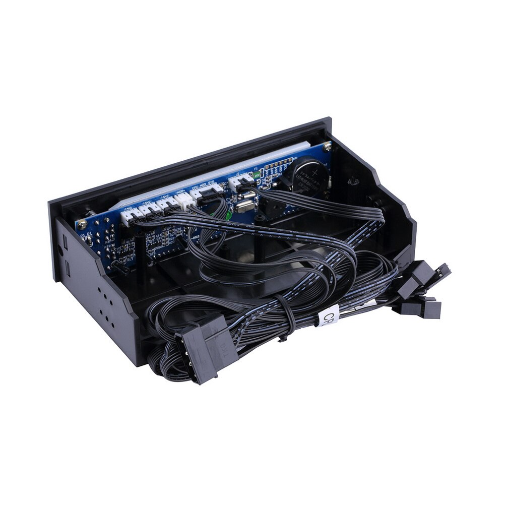 ! LCD Panel CPU Fan Speed Controller Temperature Display 5.25 inch PC Fan Speed Controller