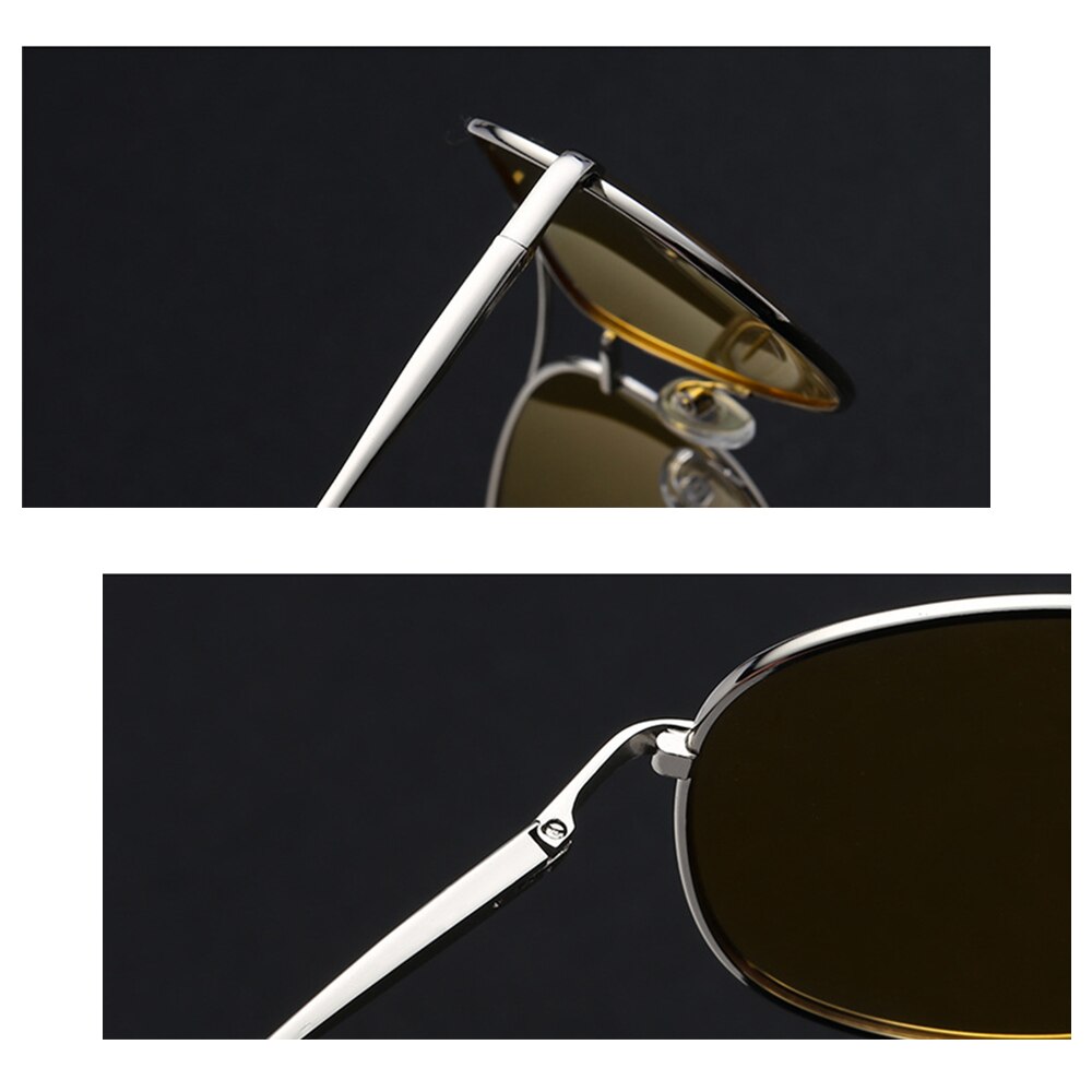 UV400 Polarisierte licht Nacht Gläser Fahren Gelb Sonnenbrille Klassische Anti Fahrer Sicherheit Polarisierte Gläser