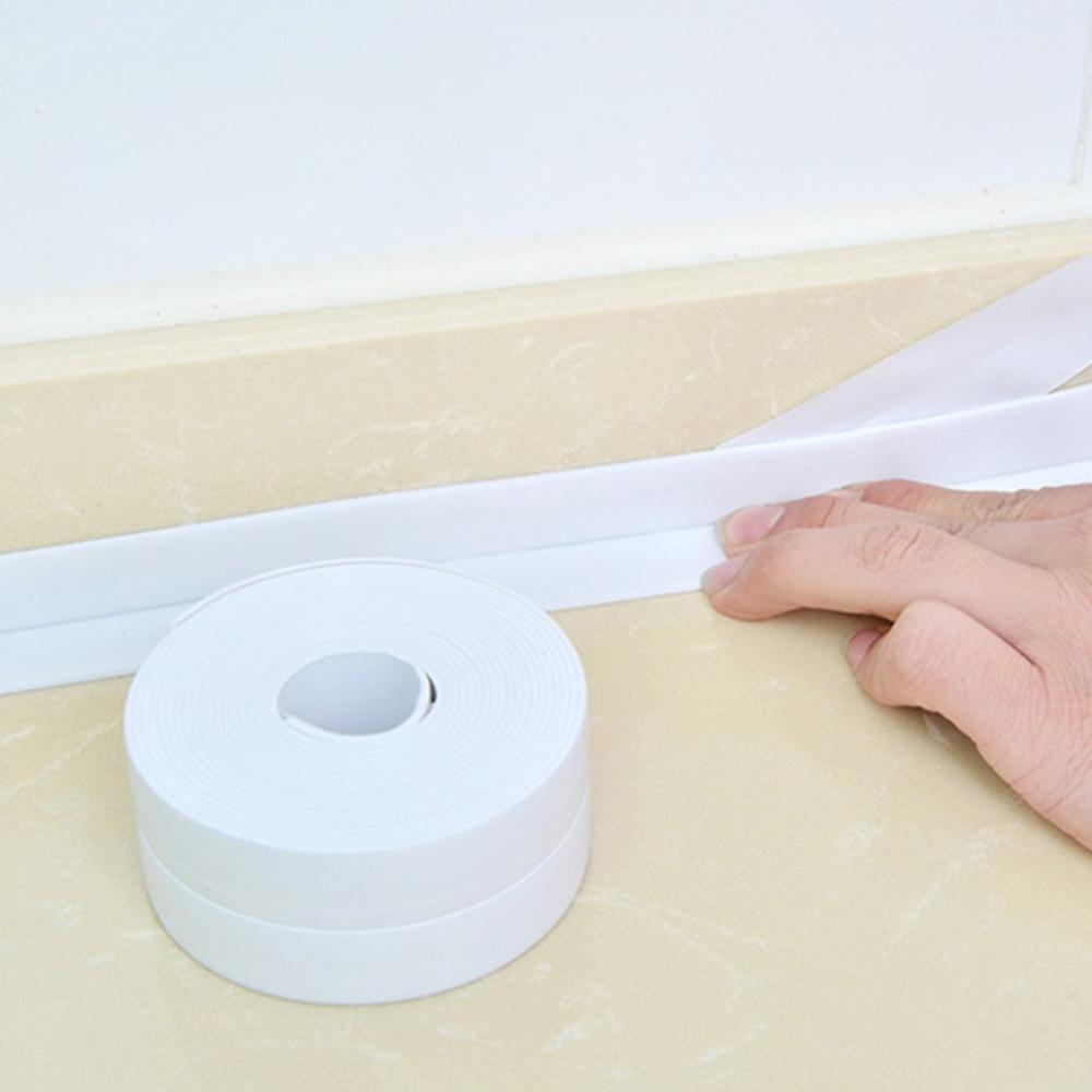 3200*22Mm Windows Bad Tape Afdichting Strips Pvc Keuken Waterdicht Muursticker Zelfklevende Naad Wc hoek Afdichting Strip