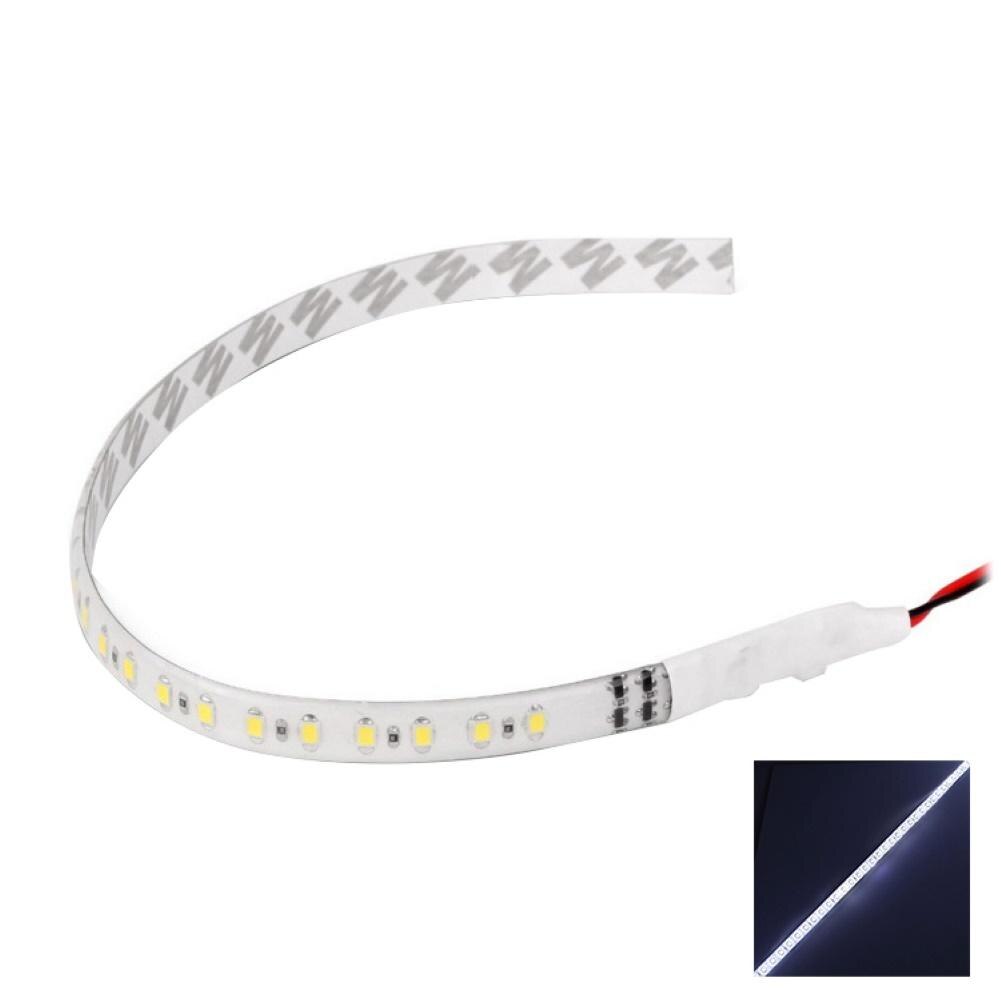 Adhesive Bendable Car Motorcycle RGB LED Knight Rider Night Light Strip Lamp Bar Bike Motorcycle Truck: white
