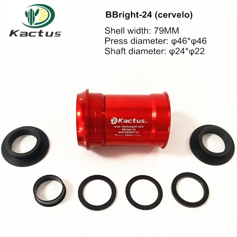 KACTUS BBright-24 Press Fit Bottom Brackets G3 Silicon Nitride Ceramics Bearing For Shimano Mountain Road Bike Accessories