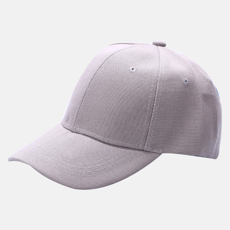 Verstelbare Sport Caps Vrouwen Mannen Hoed Gebogen Zonneklep Licht Boord Effen Kleur Baseball Outdoor In Zomer: Gray