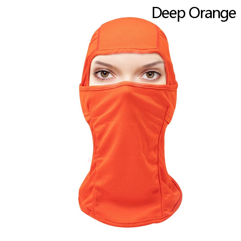 Winddicht skimasker, motormasker, nekkap, buitenmasker, vochtafvoerend, gezichtsbedekking  qp2: Donkeroranje