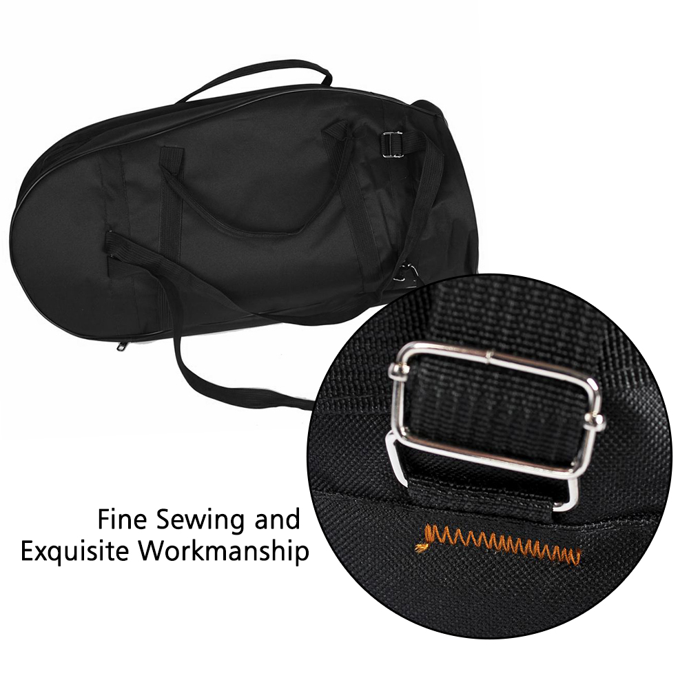 Premium slideklud euphonium gig taske baryton taske med stropper messing blæseinstrument tilbehør med stor kapacitet