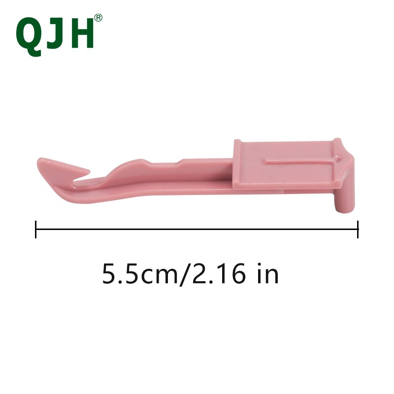 QJH 10Stck betroffen Maschine Teile Für 22/40/48 Nadel betroffen Maschine Teile verrotten Weiß Haken, häkeln Gewinde für betroffen Häkeln