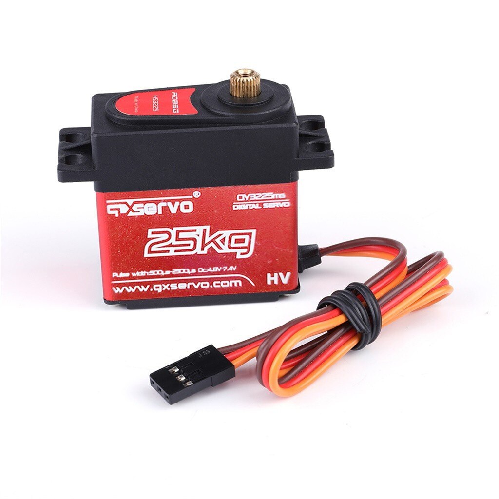 HS3225 180 Degree Digital RC Servo 25KG Torque Waterproof Metal RC Servo Motor Torque Digital Coreless Servo Aluminium Metal