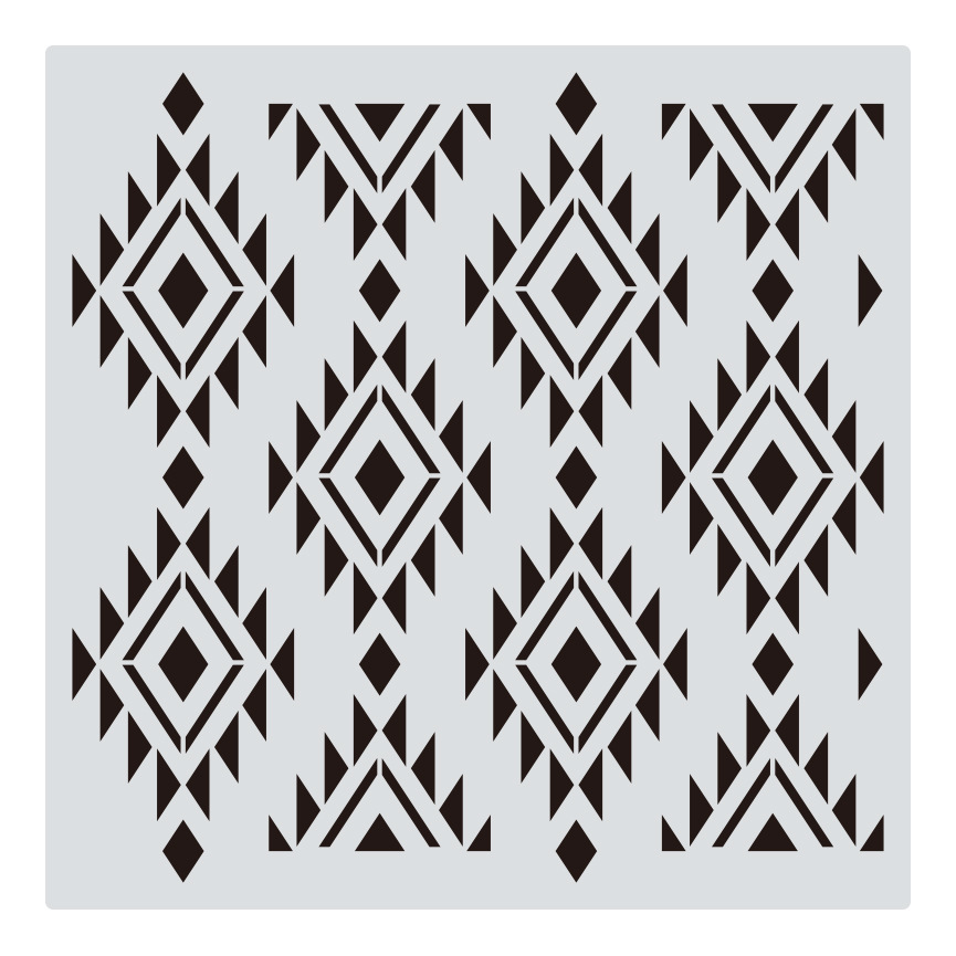 1 Uds. 30*30cm Mandala geométrico DIY plantillas de capas pintura de pared libro de recortes colorear plantilla decorativa de álbum en relieve: violet