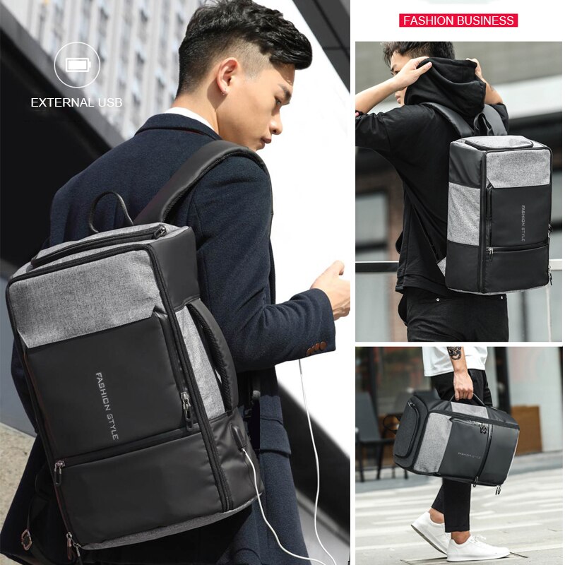 Anti-diefstal Laptop Rugzak Voor Mannen USB Charger Man Bagpack Antidiefstal 17 Notebook Rugzakken mannen Tas Anti Diefstal back Pack Tassen