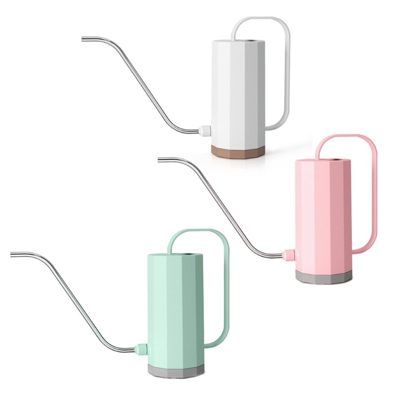 1.2L narzędzia ogrodnicze plastikowa roślina zraszacz praktyczna konewka nawadnianie domu kwiaty czajnik cylindryczny uchwyt L