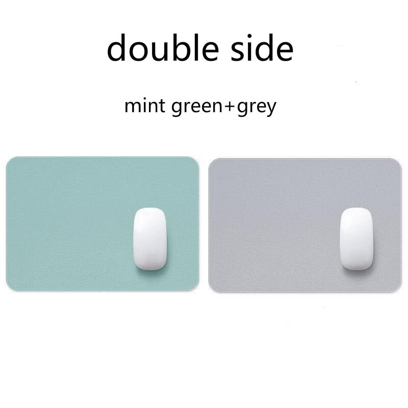 21X25Cm Muismat Mini Waterdichte Pu Lederen Deskpad Leuke Bureau Matten Laptop Muis Mat Toetsenbord Desktop Protector kantoorbenodigdheden: 21x25cm E