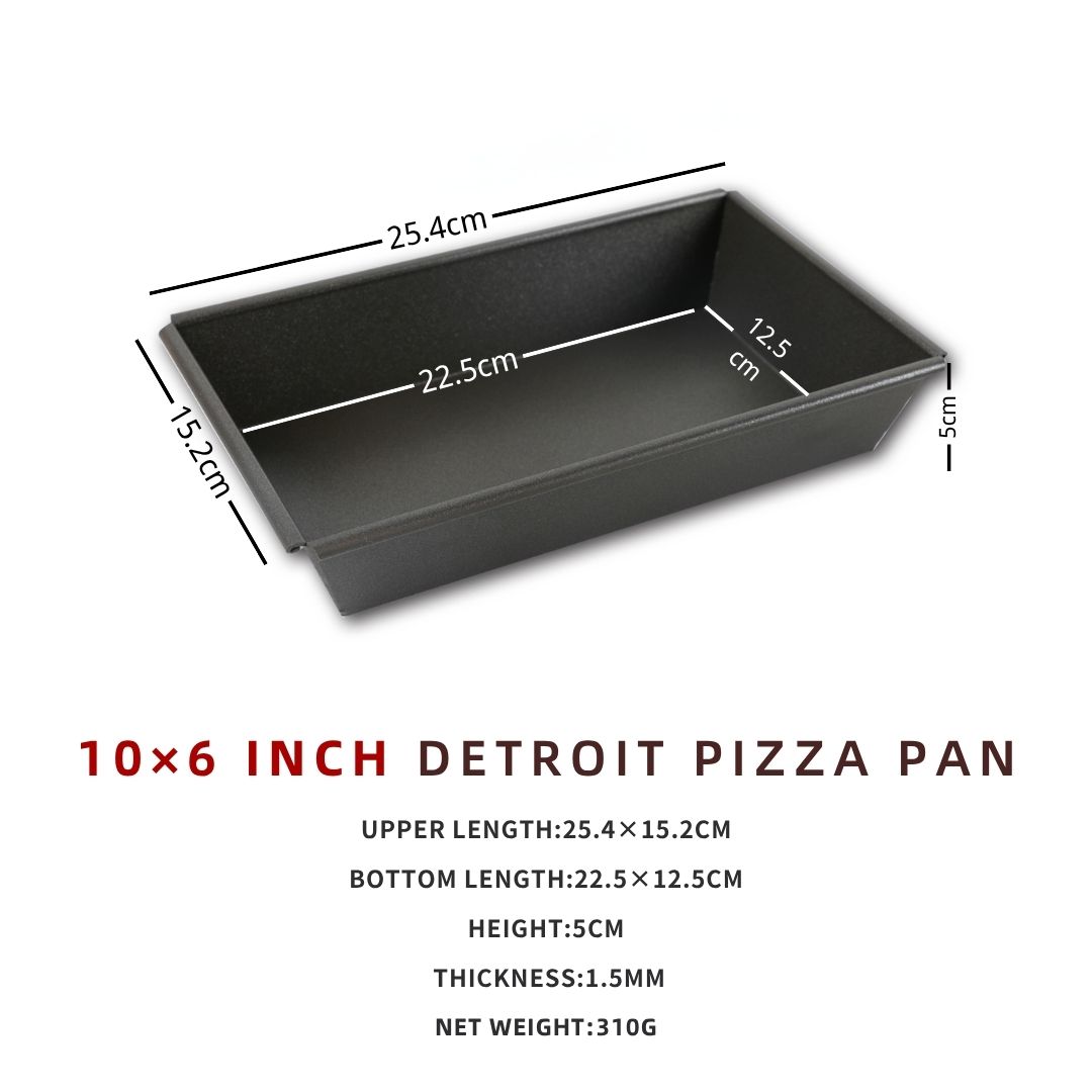 6 ~ 10 inch Detroit Style Pizza Pan Deep Dish Pizza Pan, Pizza Pan, Vierkante Bakpan, Bakvormen Keukengerei, Aluminium: Beige