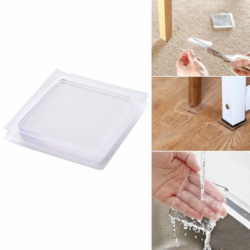 4pcs/set Non-Slip Mat Portable Multifuncational Anti Vibration Mat Washing Machine Silicone Pad Non-toxic Non-stick surface